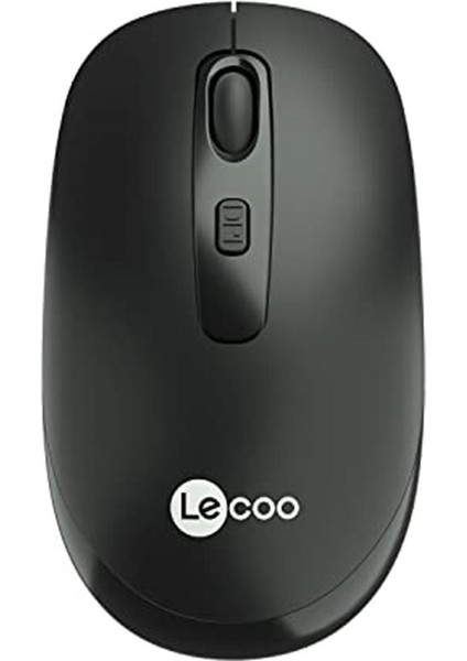 Lenovo Lecoo WS205 Kablosuz 1600DPI 4 Tuşlu Optik Mouse Siyah