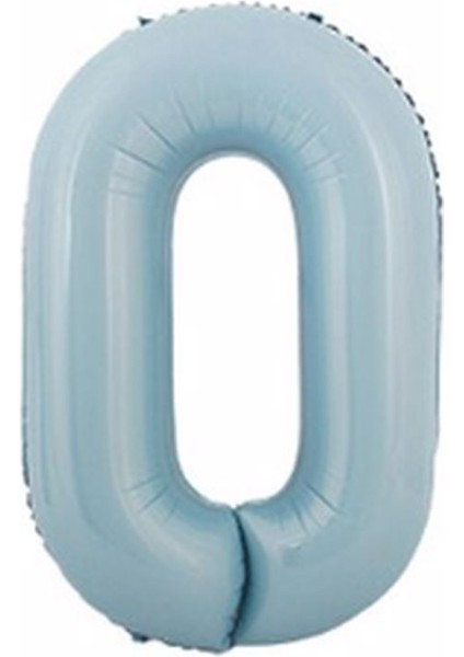 Rakam Folyo Balon Bebek Mavisi Mavi Yaş Balon 76 cm Sayı Balon Uçan Balon Helyum Balon
