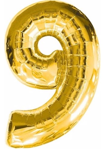 Rakam Folyo Balon Gold Altın Mavi Yaş Balon 76 cm Sayı Balon Uçan Balon Helyum Balon