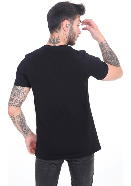 The One Erkek, Bisiklet Yaka Pamuklu  Over Size Basic T-Shirt