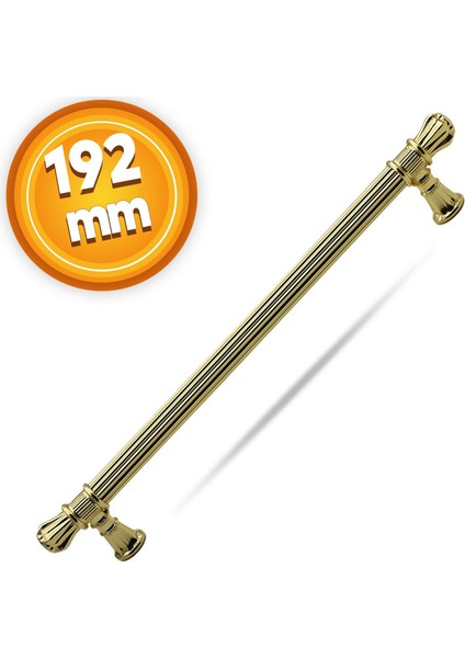 Çekmece Dolap Kapak Kulpu Kulbu 192 mm Gold Metal Kulp