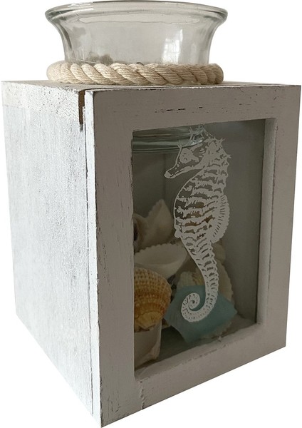 El Yapımı Sea Horse Wood Tealıght Mumluk 11*8*8 cm fiyatları