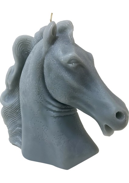 At Kafası Tasarım Mum 18CM