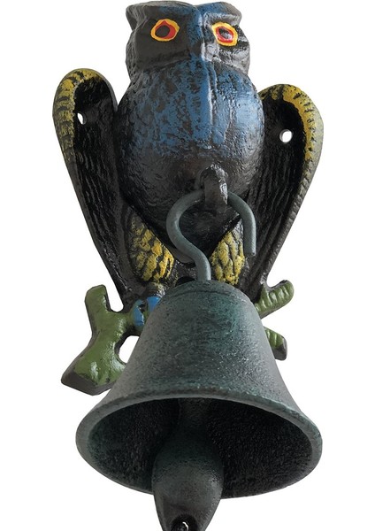 Metal Mavi Baykuş Çan