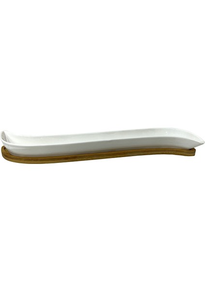 Bambu Altlıklı Porselen Kuru Meyve ve Çerezlik 36,5*4cm fiyatları