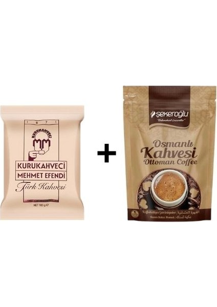 Türk Kahvesi 100 gr + Şekeroğlu Osmanlı Kahvesi 200 gr