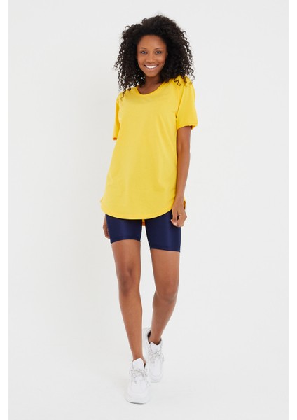 Tarz Cool Women Sarı Pis Yaka Salaş T-SHIRT-XKTCPS001R03S indirimleri