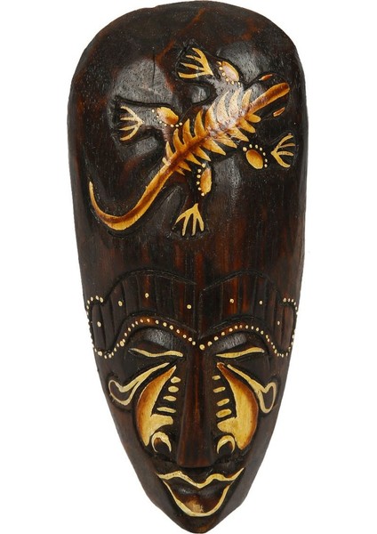 Ahşap Işlemeli Mask 20 cm
