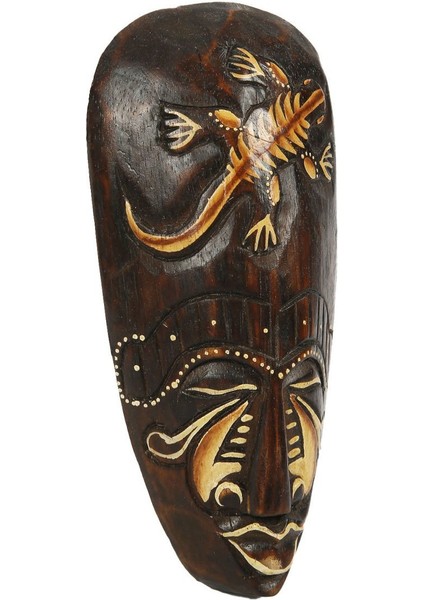 Ahşap Işlemeli Mask 20 cm