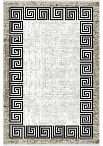 yolluk Koridor Kahverengi Gri Dijital Baskı Kaymaz Yuvarlak Oval Kesme Ince Yıkanabilir Halı fiyatları