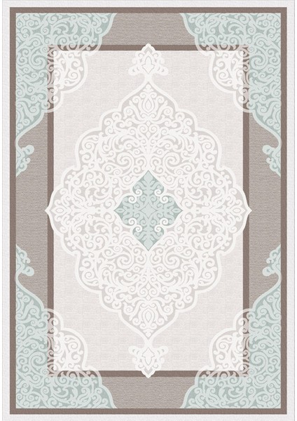 yolluk Koridor Mavi Kahverengi Dijital Baskı Kaymaz Yuvarlak Oval Kesme Ince Yıkanabilir Halı fiyatları