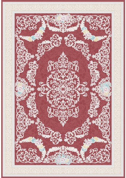 yolluk Koridor Bordo Pembe Dijital Baskı Kaymaz Yuvarlak Oval Kesme Ince Yıkanabilir Halı fiyatları