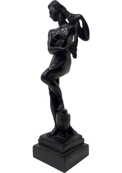 Reçine Uzun Saçlı Kız Biblo 23,5cm