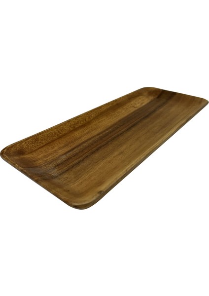Akasya Ağacı El Yapımı Dikdörtgen Sunum Tabağı WD6179 32,5*13*2cm