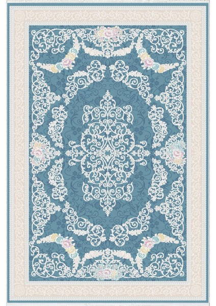 yolluk Koridor Lacivert Pembe Dijital Baskı Kaymaz Yuvarlak Oval Kesme Ince Yıkanabilir Halı fiyatları