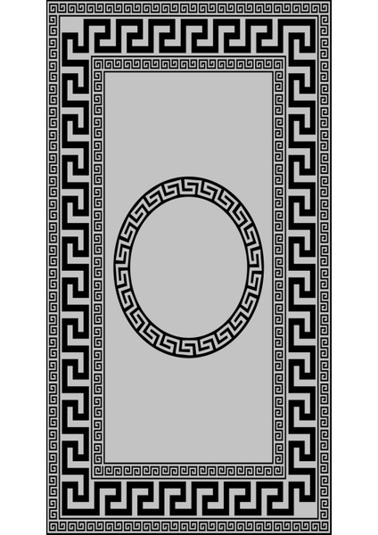 yolluk Koridor Gri Siyah Dijital Baskı Kaymaz Yuvarlak Oval Kesme Ince Yıkanabilir Halı fiyatları