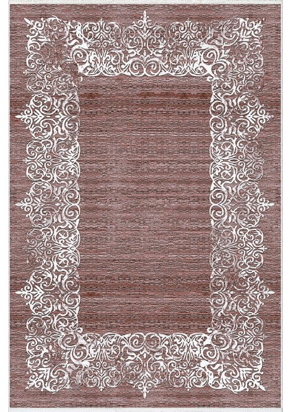yolluk Koridor Bordo Dijital Baskı Kaymaz Yuvarlak Oval Kesme Ince Yıkanabilir Halı