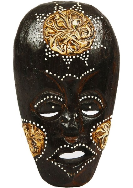 Ahşap Işlemeli Mask 16 cm