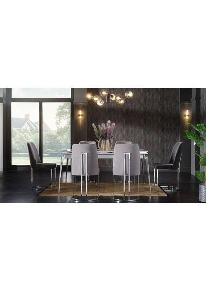 Loretto Açılır Yemek Masası Beyaz