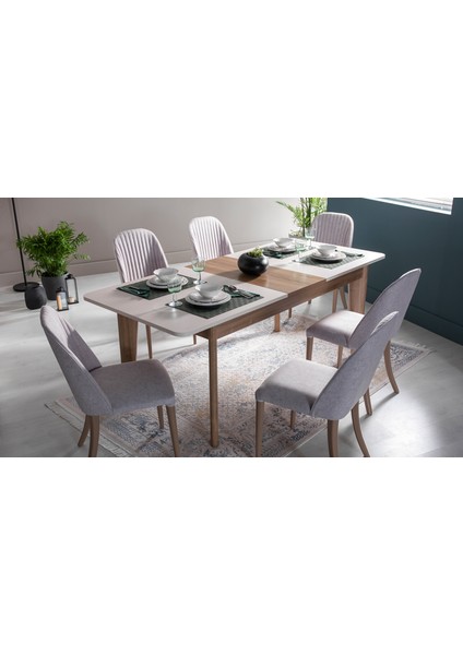 Mavenna Açılır Yemek Masası Beyaz modelleri