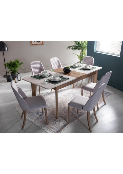 Mavenna Açılır Yemek Masası Beyaz fırsatları