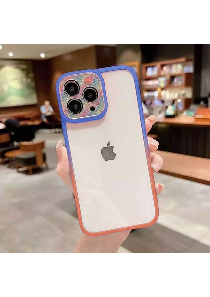 Apple iPhone 13 Pro Kılıf Lumina Silikon Kılıf (Kamera Lens Korumalı) Mavi