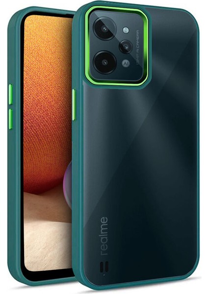 Realme C31 Kılıf Guard Kamera Korumalı Silikon Kılıf Yeşil