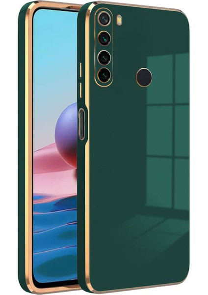 Xiaomi Redmi Note 8 Kılıf Golden Silikon Kılıf Yeşil