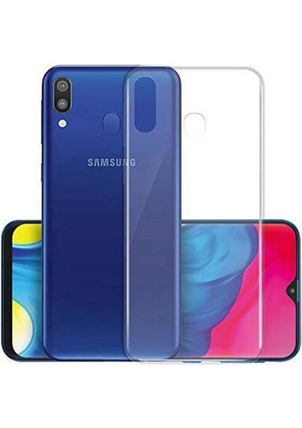 Samsung Galaxy A20 Kılıf Şeffaf Süper Silikon Kılıf Şeffaf