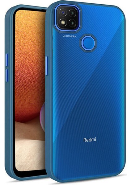 Xiaomi Redmi 9c Kılıf Guard Kamera Korumalı Silikon Kılıf Lacivert