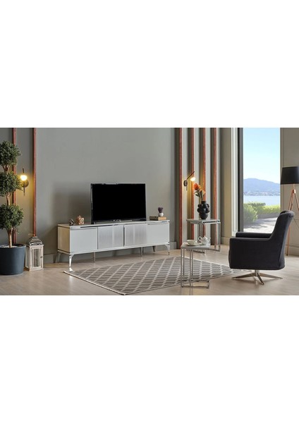 Loretto Tv Sehpası Beyaz