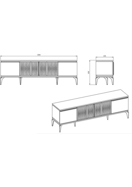 Loretto Tv Sehpası Beyaz fiyatları