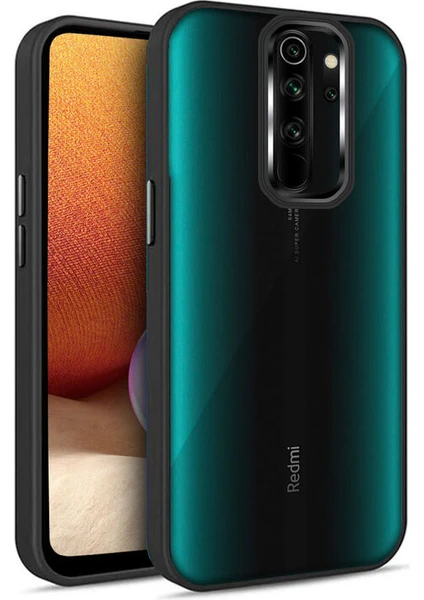 Xiaomi Redmi Note 8 Pro Kılıf Guard Kamera Korumalı Silikon Kılıf Siyah