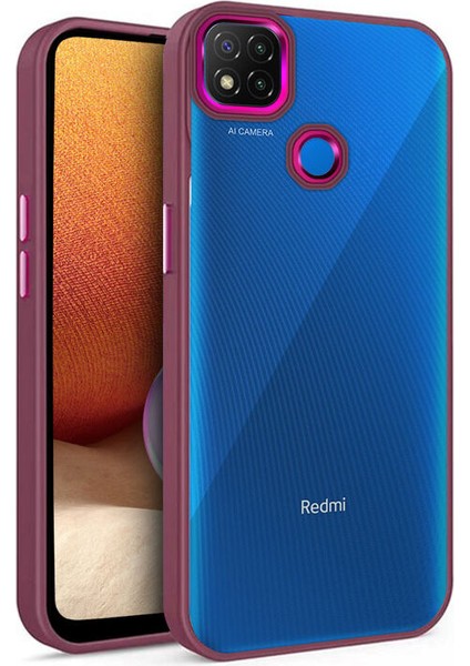 Xiaomi Redmi 9c Kılıf Guard Kamera Korumalı Silikon Kılıf Kırmızı