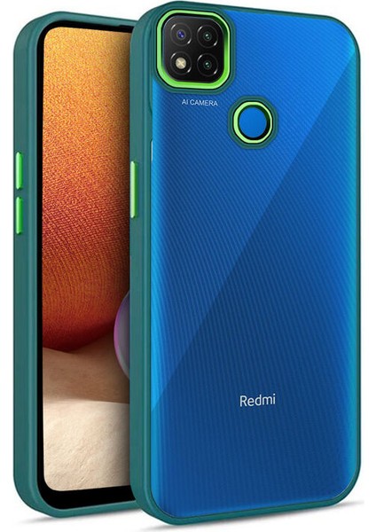 Xiaomi Redmi 9c Kılıf Guard Kamera Korumalı Silikon Kılıf Yeşil