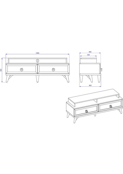 Mavenna Tv Sehpası Beyaz modelleri