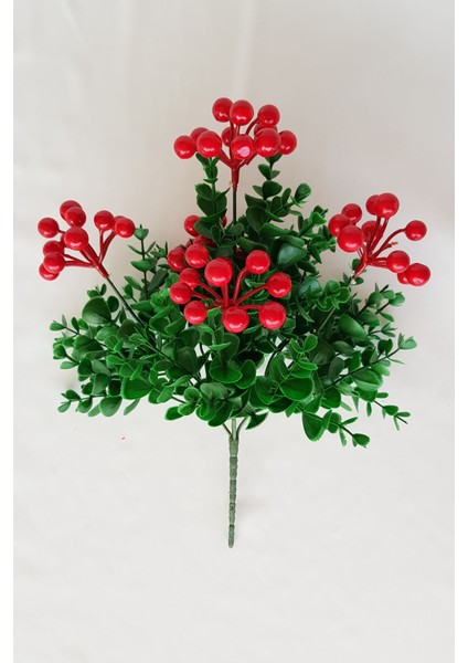 Yapay 5 Dallı Kokina Demeti Kırmızı