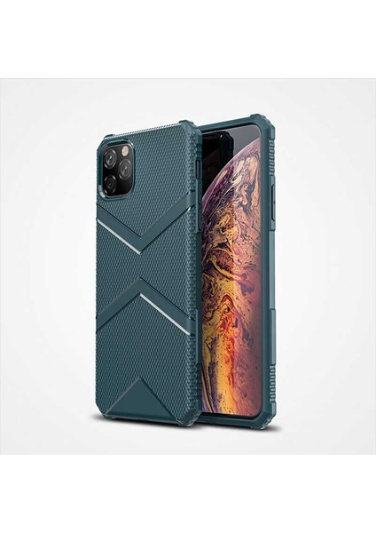 Apple iPhone 11 Pro Max Kılıf Hank Silikon Kılıf Yeşil