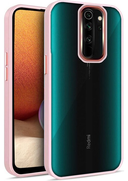 Xiaomi Redmi Note 8 Pro Kılıf Guard Kamera Korumalı Silikon Kılıf Rose Gold