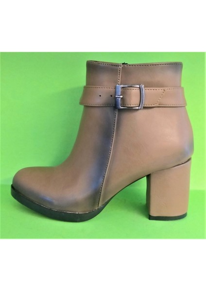 White Angel 1964-11 Kadın Topuklu Klasik Koyu Vizon Bot