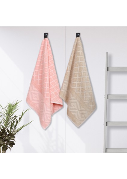 Pamuklu El Havlusu Yüz Havlusu 2'li Set 50 x 90 Cm.