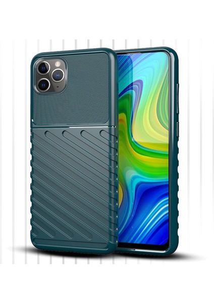 Apple iPhone 11 Pro Max Kılıf Zebana Bland Silikon Kılıf Yeşil
