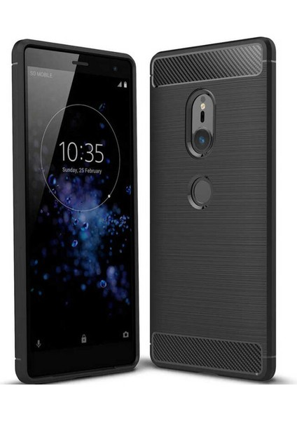 Sony Xperia Xz2 Kılıf Dara Room Silikon Kılıf Siyah