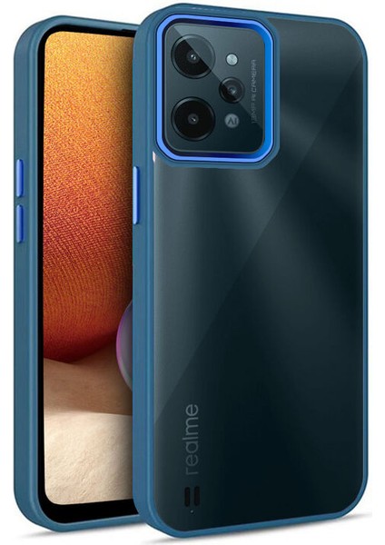 Realme C31 Kılıf Guard Kamera Korumalı Silikon Kılıf Lacivert
