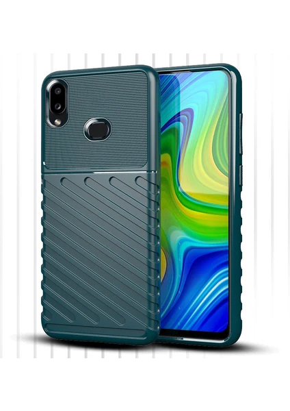 Samsung Galaxy A10S Kılıf Zebana Bland Silikon Kılıf Yeşil