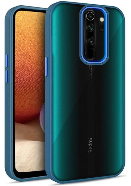 Xiaomi Redmi Note 8 Pro Kılıf Guard Kamera Korumalı Silikon Kılıf Lacivert