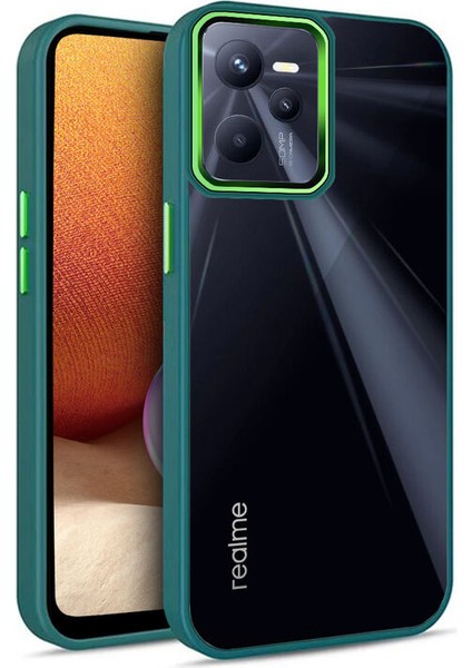 Realme C35 Kılıf Guard Kamera Korumalı Silikon Kılıf Yeşil