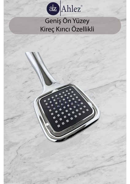 Elite Kare Duş Başlığı + Spiral Duş Hortumu Duş Takımı Duş Seti
