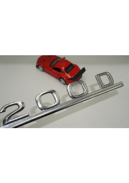 200D Bagaj Krom Metal 3m 3D Yazı Logo