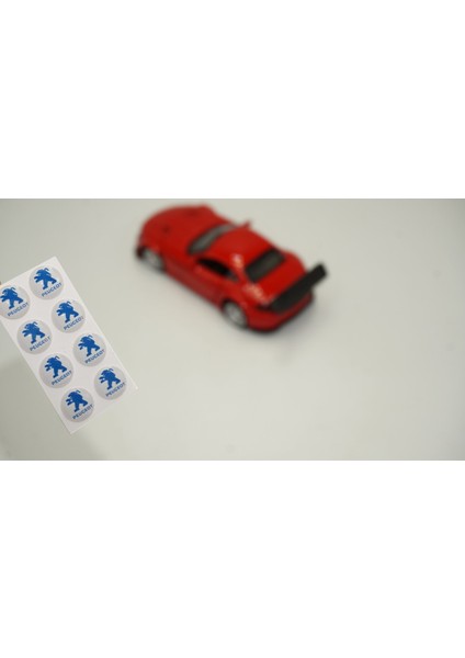 Peugeot Logo Jant Torpido Direksiyon 9mm Damla Sticker Logo Seti